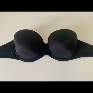 PINK Black Strapless Bra 32D